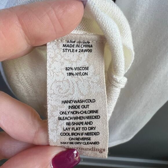 Soft Surroundings Cream Margulies Sweater Size Large - Picture 7 of 7